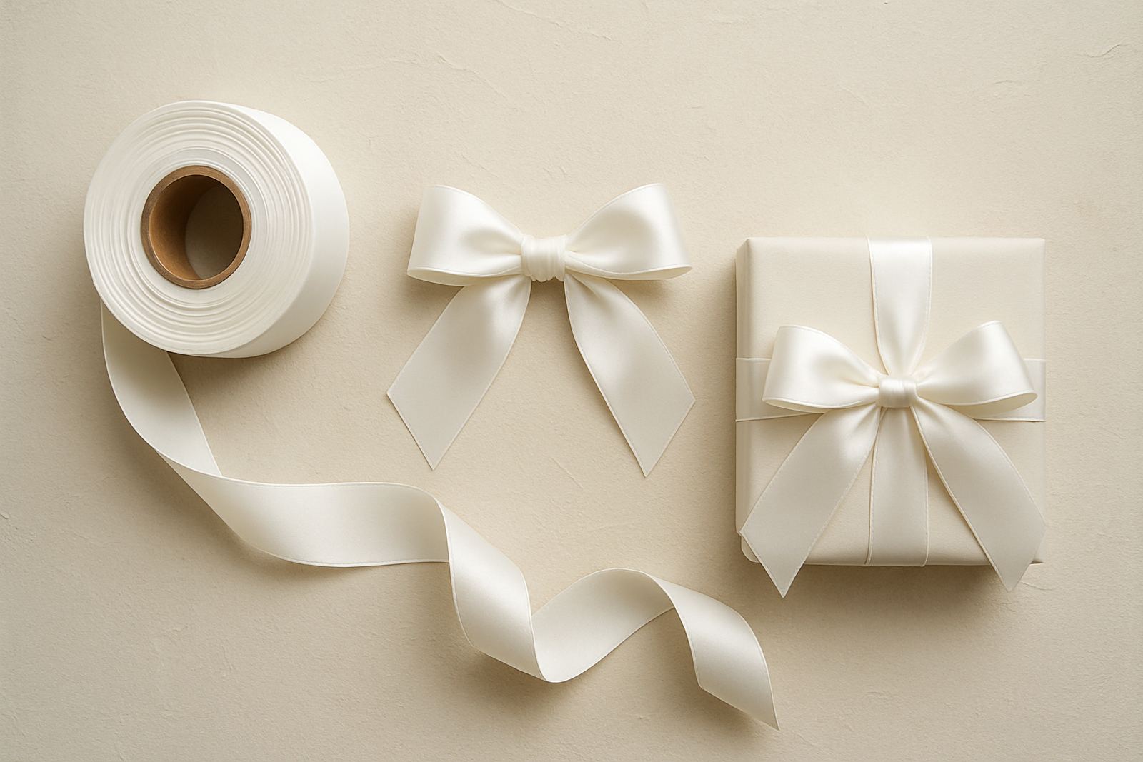 White Satin Ribbon
