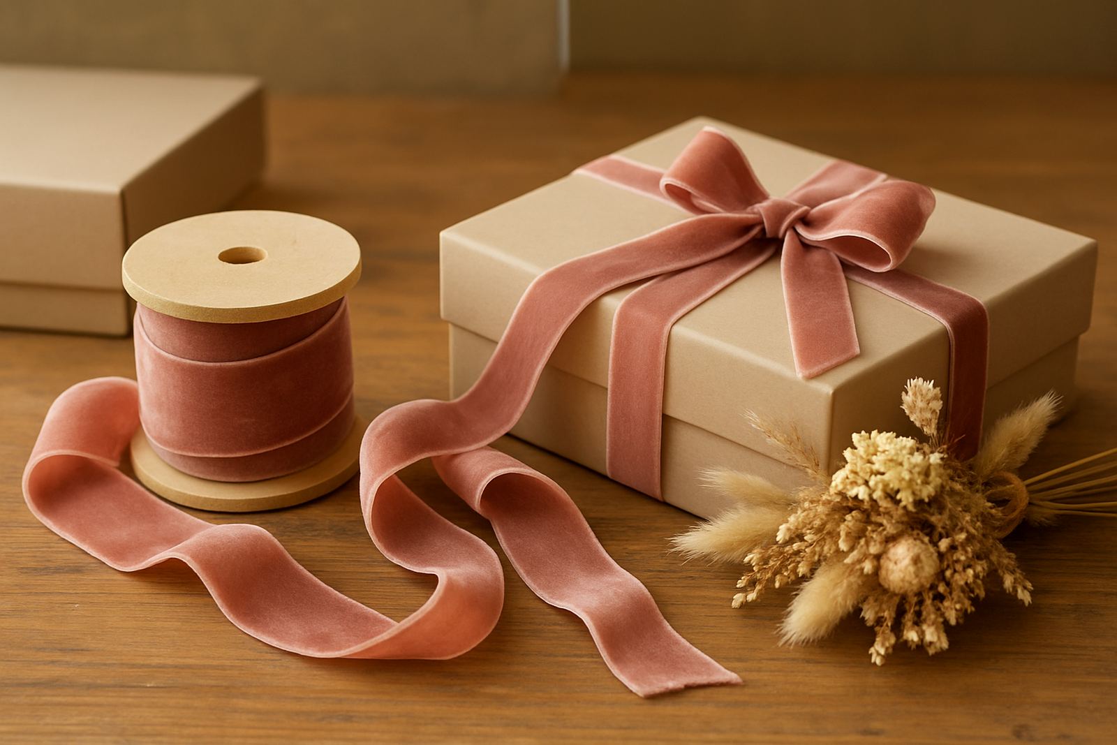 Blush Velvet Ribbon